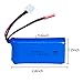 7.4V 1200mAh Lipo Battery for MJX X101 WLtoys V666 V353B UDI U829X RC Drone-Pack of 2