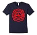 Mens Super Dad Fireman Fire Fighter Father's Day Gift Funny Shirt XL Navy