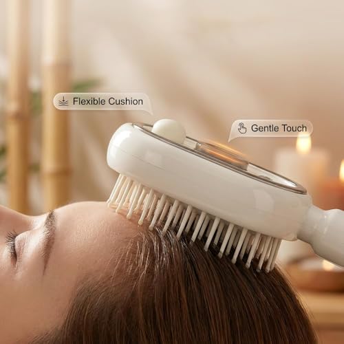 Electric Spray Air Cushion Massage Comb,2026 New Electric Spray Air Cushion Brush,Rechargeable Steaming Massage Hair Care Brush for Hair for Reduce Frizz, Nourishes Hairs,Anti-Static (pink)