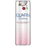 Aquafina Sparkling Water, Black Cherry Dragonfruit, 10 Calories per can, Certified Fair Trade Sugar (Pack of 12)
