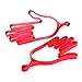 MUXSAM Golf Gloves Stretcher Holder Keeper Hanger Gloves Support Frame Golf Gloves Holder Rack Dryer Shaper Tool Accessories for Golfer Gloves Maintenance(1 Pair 2Pcs Red)