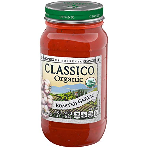 Classico Organic Di Sorrento Roasted Garlic Pasta Sauce, 24 oz Jar
