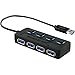 Sabrent 4-Port USB 3.0 Hub with Individual LED Lit Power Switches, Included 5V/2.5A Power Adapter (HB-UMP3) primary