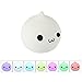 Umiwe Waterdrop Silicone Night Light for Kids Baby Children Toddler Infant Tap Control Multicolor Nursery Cute Lamp (Rechargeable A)