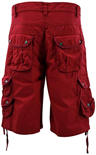 ChoiceApparel Mens Cargo Shorts (42, 333-Red) - Thumbnail 5