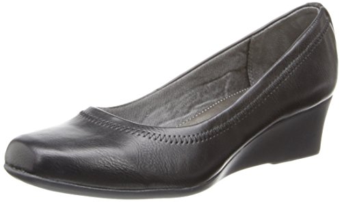 LifeStride Women's Groovy Wedge Pump, Black, 8.5 W US
