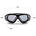 Naga Sports Diver Swimming Goggles - Anti Fog Anti Shatter Leakproof Waterproof with UV Protection for Men Women Youth Adults - Black