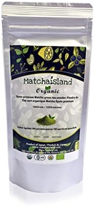 Matchaisland Premium UJI Kyoto Japan Matcha Green Tea Powder, Rich in Antioxidant, Boost Metabolism and Burn Calories, Improve Cholesterol, Increase Energy Levels, 100 g