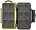 Premium Tested Rugged Shockproof Memory Card Case T.S.A. Approved Waterproof Pocket-Sized SD Card Holder with 24 Card Slots for SD Cards, Micro SD Cards, and Card Readers (Yellow)