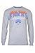 NBA Men's New York Knicks T-Shirt Supreme Long Sleeve Pullover Tee Shirt, Small, Gray