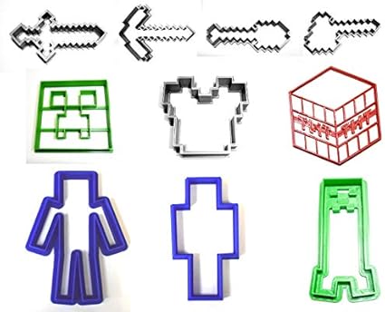 Amazon Block Adventure ビデオゲーム 10点セット 特別な機会 クッキーカッター ベーキングツール 3dプリント 米国製 Pr1026 Yngllc クッキー型 Amazon Block Adventure ビデオゲーム 10点セット 特別な機会 クッキーカッター ベーキングツール 3dプリント 米国製 Pr1026 Yngllc クッキー型
