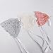 OULII Newborn Baby Girl Lace Silk Ribbon Adjustable Cap Hat Photo Props Favors (White)