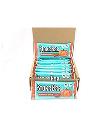 Stoka Bars- Pumpkin Spice | All Natural- Low Carb Energy Bar | 4g Net Carbs | 9g Protein | Keto Friendly | 8...