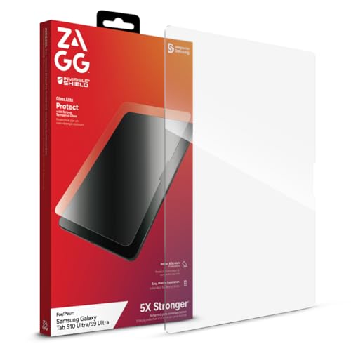 ZAGG Glass Elite Samsung Galaxy Tab S10 Ultra/Tab S9 Ultra Screen Protector - 5…