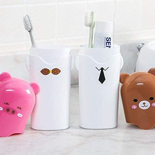 SRK Cute Cartoon Animal Toothbrush Holder Case Travel Camping Tooth