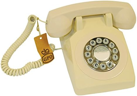 GPO 1970's Retro Style Push Button Telephone - Ivory