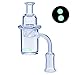 Hicape 90 Degree 25mm Wide 4mm Thick Flat Top Quartz with Glow Ball(14mm Female)
