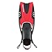 U.S. Divers Lux Platinum Snorkel Set Compatible with GoPro - Panoramic View Mask, Pivot Fins, Dry Top Snorkel + Gear Bag, Black & Red, L/XL