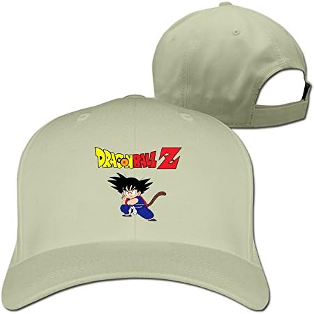 CoCe Men's Dragon Ball Z Goku Classic Modeling Poster Comfortable Caps Nature Cotton One Size Natural