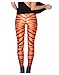 Jescakoo Women's Digital Tiger Print Leggings Stretchy Ankle Tights Pants Small