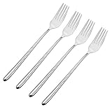 Purefold Korean Stainless Steel Dinner Forks, Hollow-handle, Set of 4