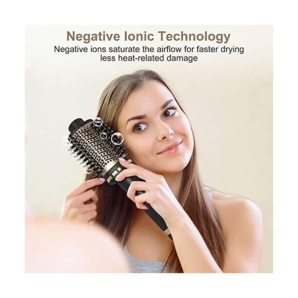 UBEGOOD-Hair-Dryer-Hot-Air-Brush-5-in-1-Hot-Air-Brush-with-3-Temperatures-Negative-Ion-Hot-Air-Comb-Multifunctional-Hot-Air-Brush-Hair-Dryer-Brush-Styling-Brush-Hair-Dry-for-All-Hair-Types UBEGOOD Hair Dryer Hot Air Brush, 5 in 1 Hot Air Brush with 3 Temperatures Negative Ion Hot Air Comb Multifunctional Hot…