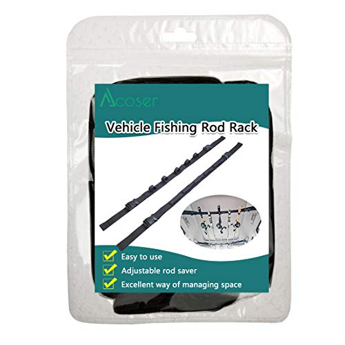 Acoser Fahrzeug Rod Carrier System Angelrute Trägerband Rutenhalter Gurtband Rutenhalter Rod Rack Für 5 Angelruten - Hält Ihre Angelruten Sicher – Bild 3