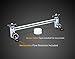 Drisen Products 8 inch Rain Shower Head Rain Style Chrome Finish with Solid Brass Adjustable Extension Arm