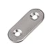 RDEXP 10pcs Stainless Steel Flat Corner Brace Brackets Mending Plates Repair Fixing Joining