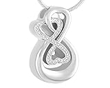 Casket Etcetera Love You Infinity Cremation Urn Necklace