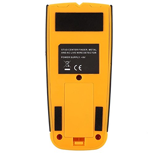 OWIKAR TH-210 3 in 1 LCD Backlight Stud Metal AC Live Wire Finder Electronic Stud Wall Finder Detector Scanner, High Precision, Long-Lasting And Lightweight Design (Yellow) - Thumbnail 2
