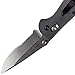 Benchmade - Mini Griptilian 556-1 Knife, Drop-Point Blade, Serrated Edge, Satin Finish, Gray Handle