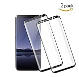[2PACK] Galaxy S8 Plus Screen Protector, Pulais Full Screen Coverage 3D Anti-Scratch 9H Hardness Ultra HD Screen Protector Film for Samsung Galaxy S8 Plus (Black)