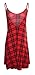 Forever Women's Scoop-Neck Plaid Sleeveless Short Straight Dress, Check, 6/8