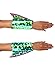 elope Seahorse Mermaid Merman Shimmer Fin Arm Cuffs Costume Accessory - Standard - Green