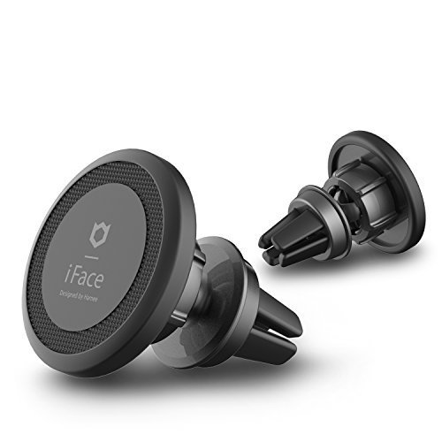 iFace Portable Travel Magnetic Air Vent Smartphone Mount - Universal Car/Truck/SUV Mobile Device Holder for iPhone 6/6+ 7/8, 7+/8+, Galaxy S8/S9, Samsung Note, LG G6, GPS Navigation Devices, More