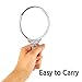 UPIT Handheld Vanity Makeup Mirror Vintage Cosmetic Mirror Plastic Makeup Mirror (3.7x7.5inch)(9.5x19cm) (Silver)