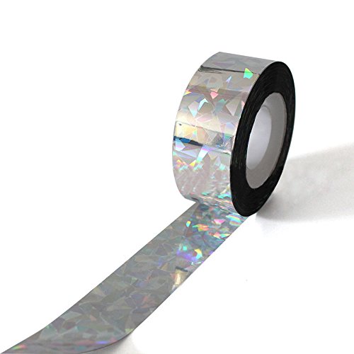 262 Feet Bird Repellent Scare Tape, DREAM SUN Reflecting Holographic Deterrent Ribbon Stops Damage And Deters Pests (80M-2.5CM) 262 Feet Bird Repellent Scare Tape, DREAM SUN Reflecting Holographic Deterrent Ribbon Stops Damage And Deters Pests (80M-2.5CM)