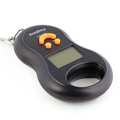 Bilancia Digitale Da Pesca E Valigie - 75 Kg, Con Metro A Nastro, LCD Retroilluminato E Batterie - Foto 8