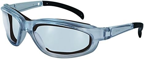 Chef Shades / Onion Goggles Pequin SLV CLAF with Clear Anti-Fog Lenses and Silver Frames