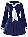 Classic Japanese School Girls Sailor Dress Shirts Uniform Anime Cosplay Costumes with Socks Set
