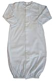 Kissy Kissy Baby Stripes Convertible Gown-White