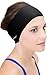 Sync Hair Guard & Ear Guard Headband - Wear Under Swimming Caps Black primary