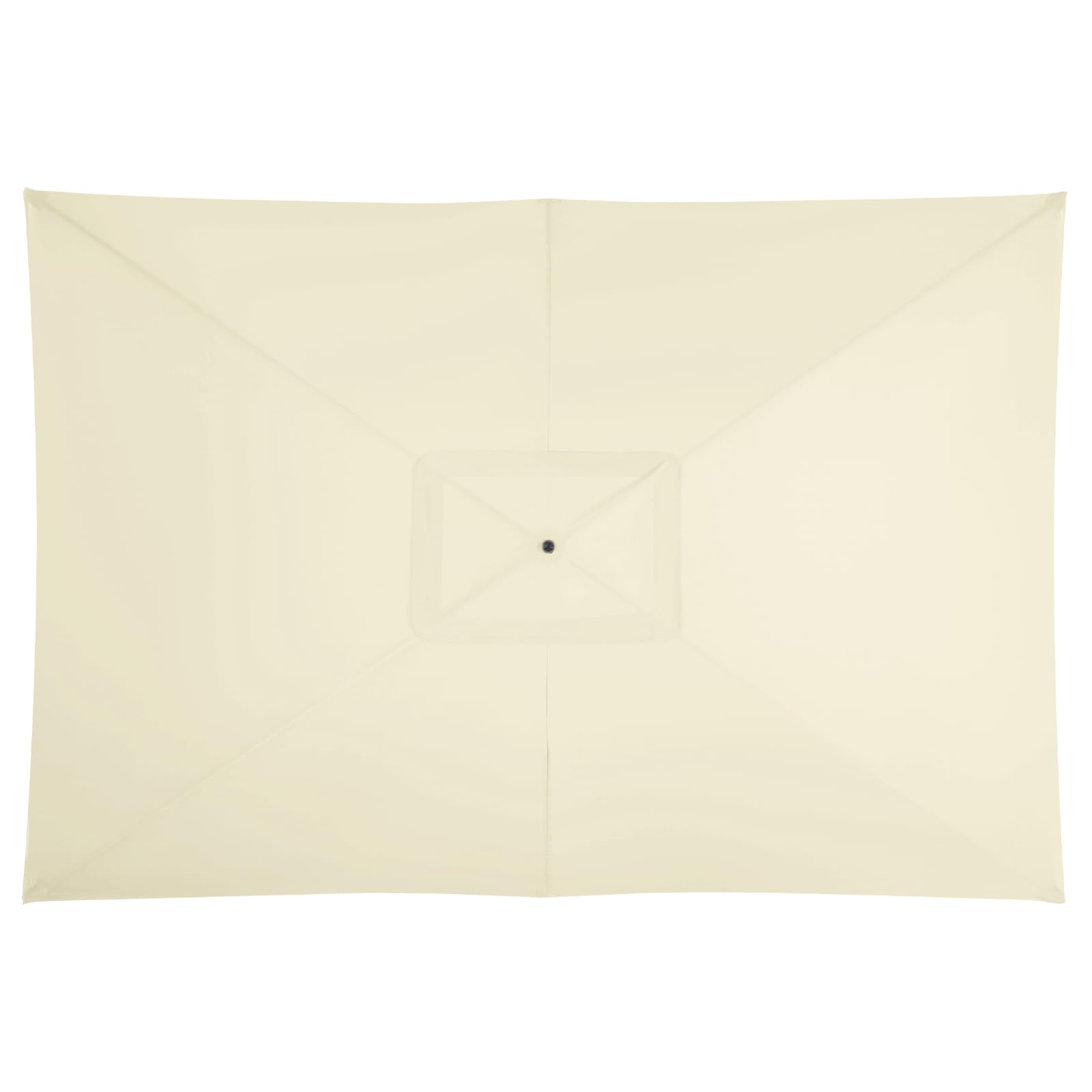 Photo 1 of YOUGE OUTDOOR 6.5X10FT Rectangular Patio Umbrella Replacement Canopy Outdoor Garden Table Umbrella Fabric Top Market Umbrella Fabric Canopy For 6 Ribs,Canopy Only (Beige)
