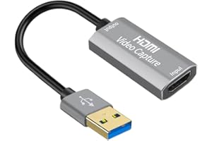 USB 3 0 to HD Video Capture 4K Input 1080P30Hz Real Live Streaming High-Speed Transmission Portable Plug and Play Wide Compat