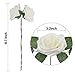 YSBER Roses Artificial Flowers - 25Pcs Big PE Foam Rose Artificial Flower Head for DIY Wedding Bouquets Centerpieces Bridal Shower Party Home Decorations (25 PCS, White)