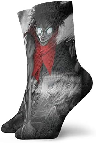 HannahMia Unisex Anime Cartoon Cute Cool One Piece Soft Cute Music Band Athletic Crew Socks Gift