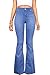 Celebrity Pink Women's Juniors High Waisted Flared Bell Bottom Jeans