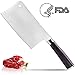 Meat Cleaver 7-inch Professional Butcher Knife Cleaver Knives Vegetable Cutter Heavy Duty Chopper Butcher High Carbon Stainless for Home Kitchen or Restaurant