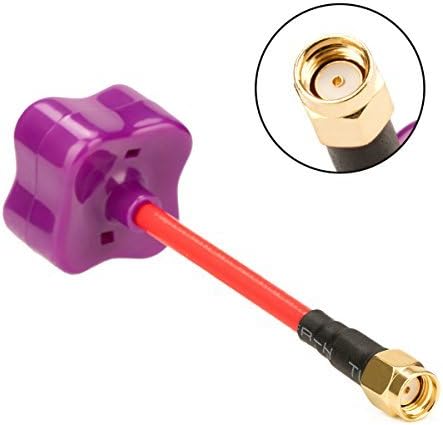 Acrotor RC-Group 5.8GHz FPV Antenna Mushroom Antenna 2DBi SMA/RP-SMA Male Antenna 50mm/80mm for FPV Multicopter Drone TX/RX (RP-SMA Male-80MM)